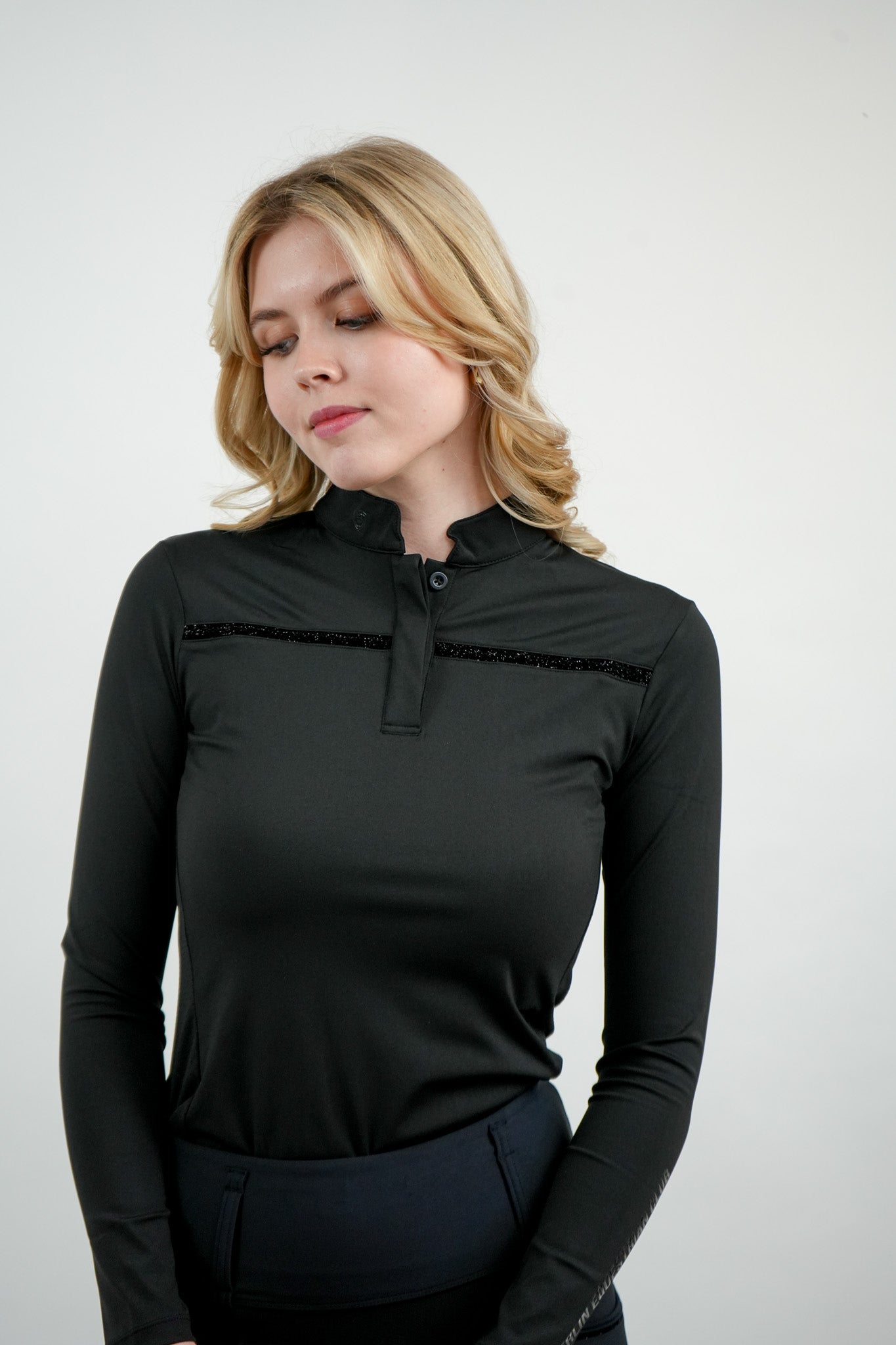 Mesh-Langarmshirt "Chloé"